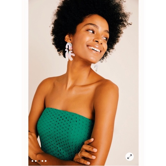 NWT Anthropologie Maeve Lelia Eyelet Midi Dress - Picture 8 of 9